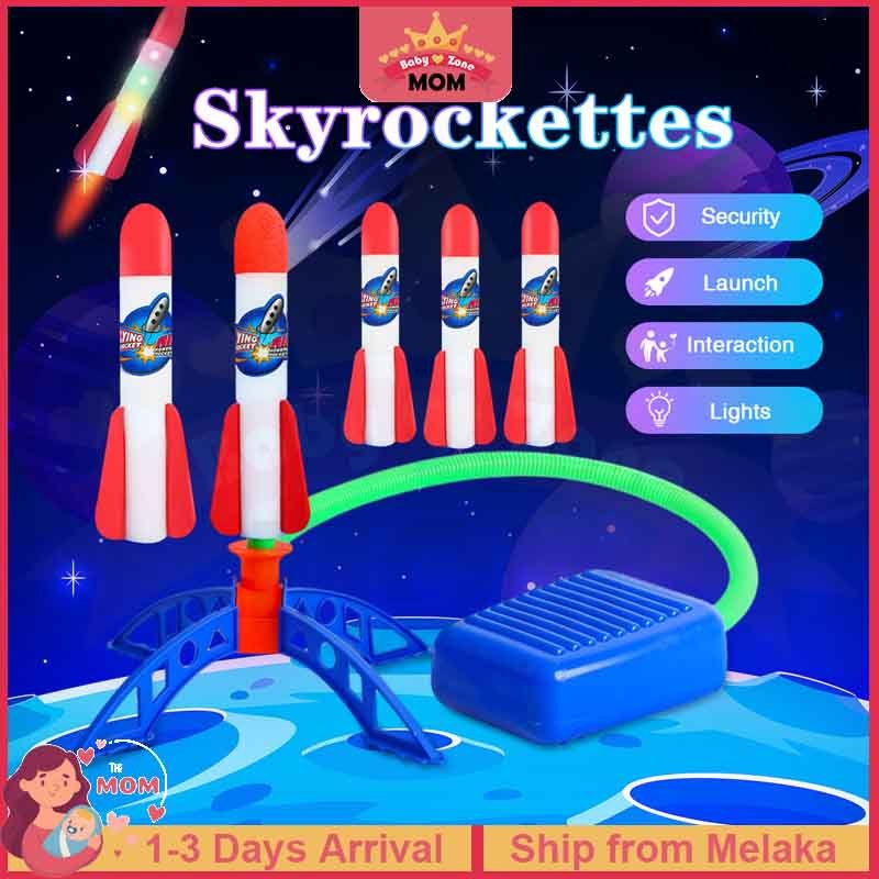 Flying Mini Rocket Toys Luminous Foot Rocket Jump Air Rocket Outdoor ...