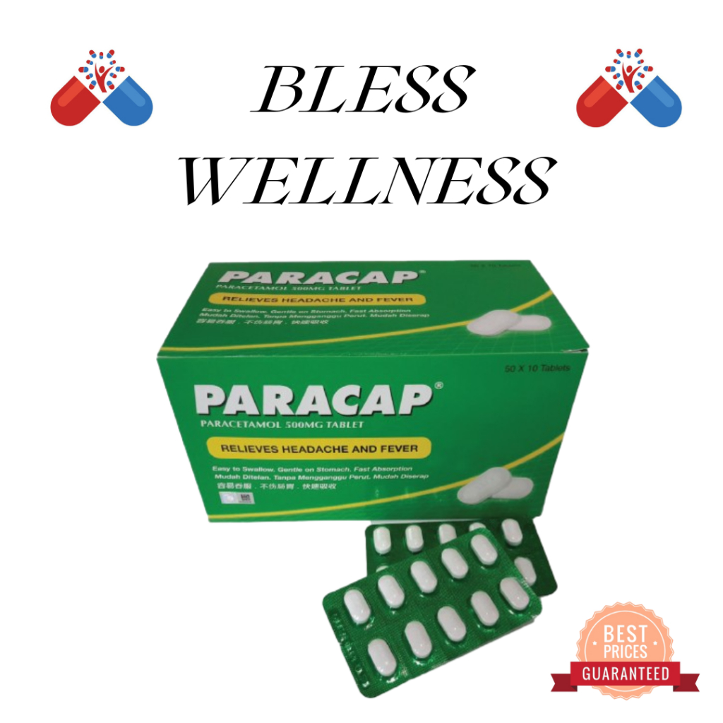 PARACAP TAB 500MG 20s PARACETAMOL (2 STRIP) | Shopee Malaysia