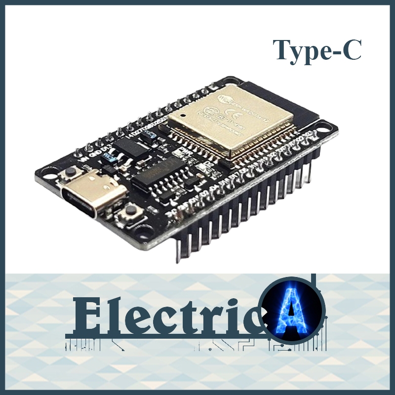 ESP32 CP2102 Type-C — (+1Month Warranty) ESP32 CP2102 30P development board WIFI + Bluetooth ESP-WROOM-32 ESP32S Nodemcu [ElectricA]