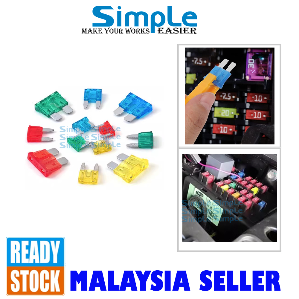 Car Fuse Kereta Vehicle Fuse Micro/Mini/Standard Fuse Fuse Motorcycle ...