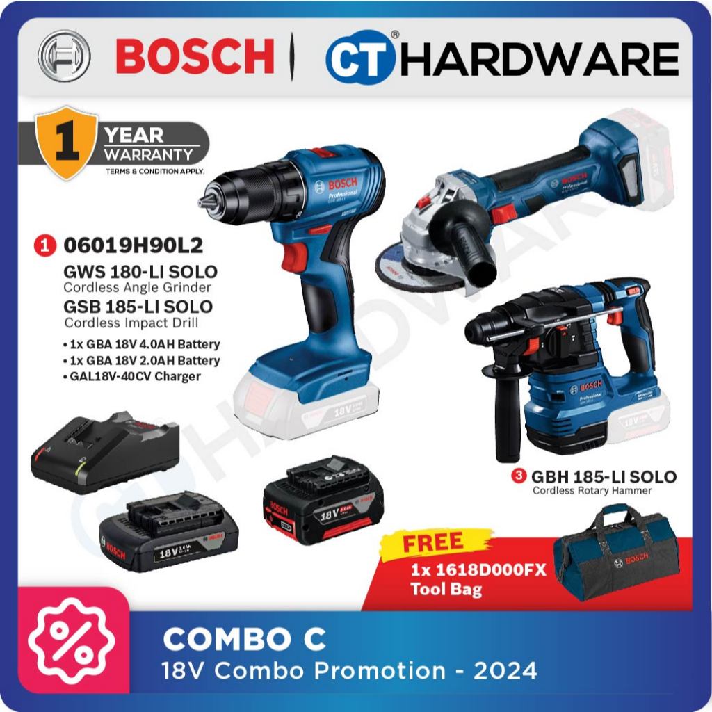 Bosch combo set 18v sale