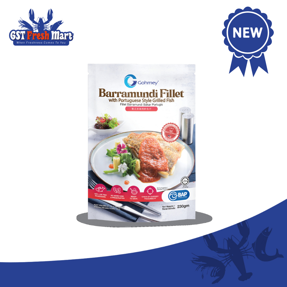 (RTC)GOHMEY IKEJIME BARRAMUNDI FILLET WITH PORTUGUESE STYLE GRILLED