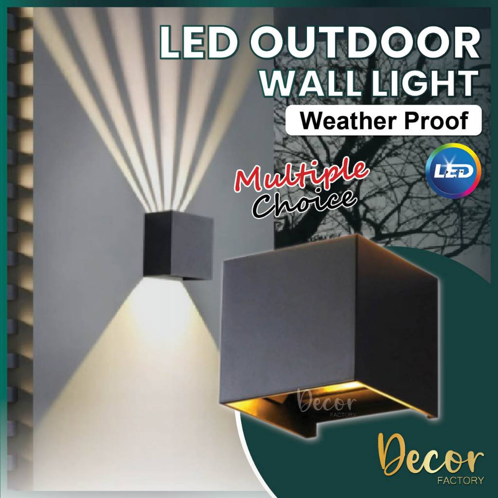 LED Outdoor Modern Wall Light IP65 Weatherproof Up Down Outdoor Wall ...