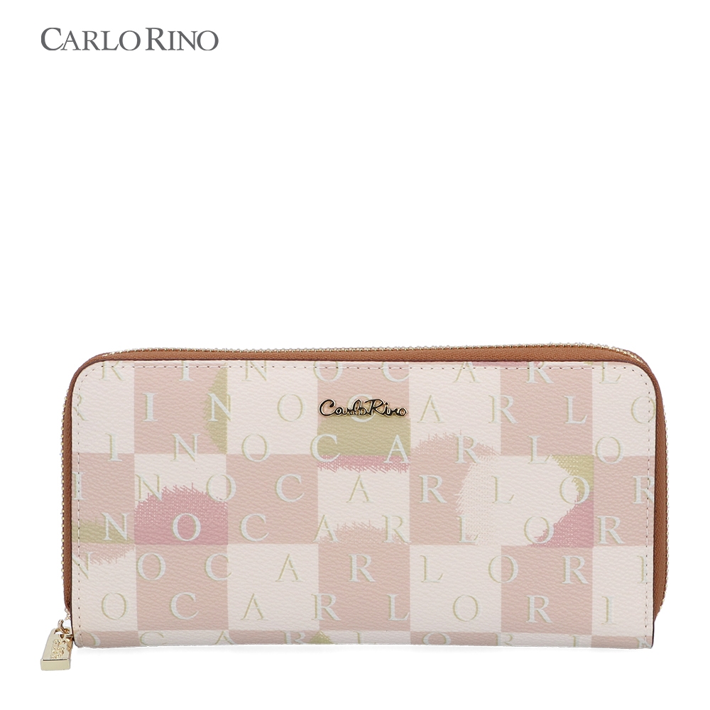 Carlo Rino Dark Beige The Camo Zip Around Wallet | Shopee Malaysia