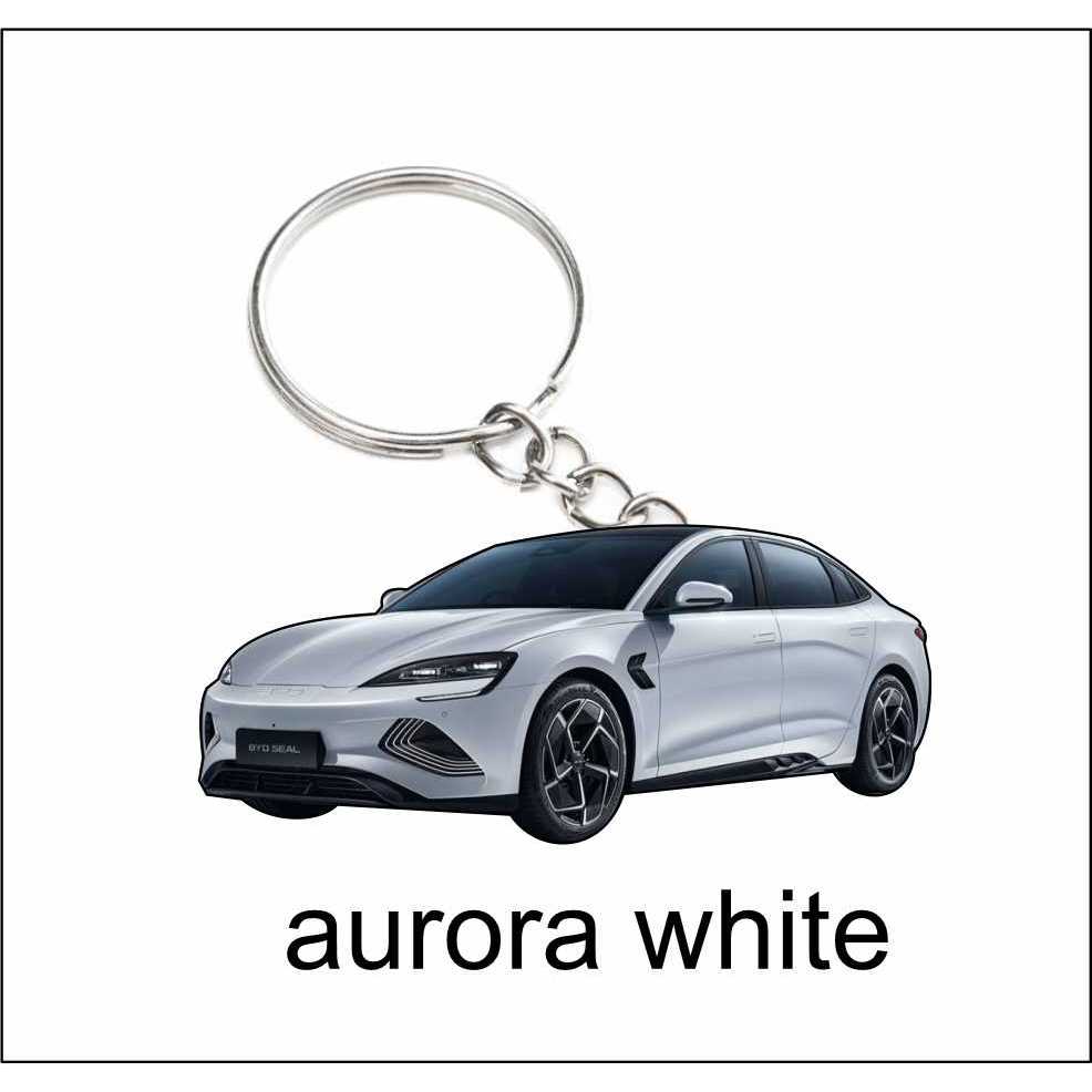 byd seal black black white grey 2d keychain | Shopee Malaysia