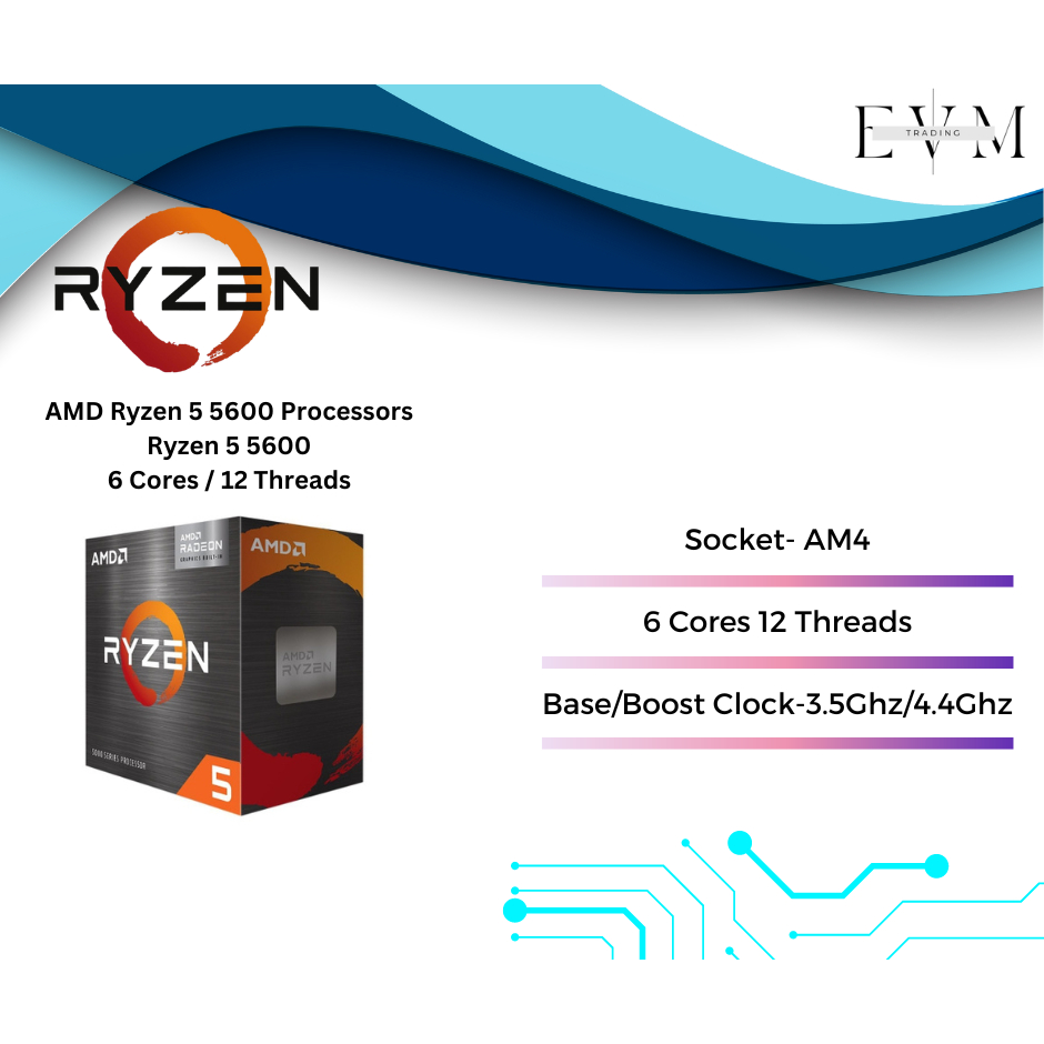AMD RYZEN 5 5600 AM4 CPU PROCESSOR | Shopee Malaysia