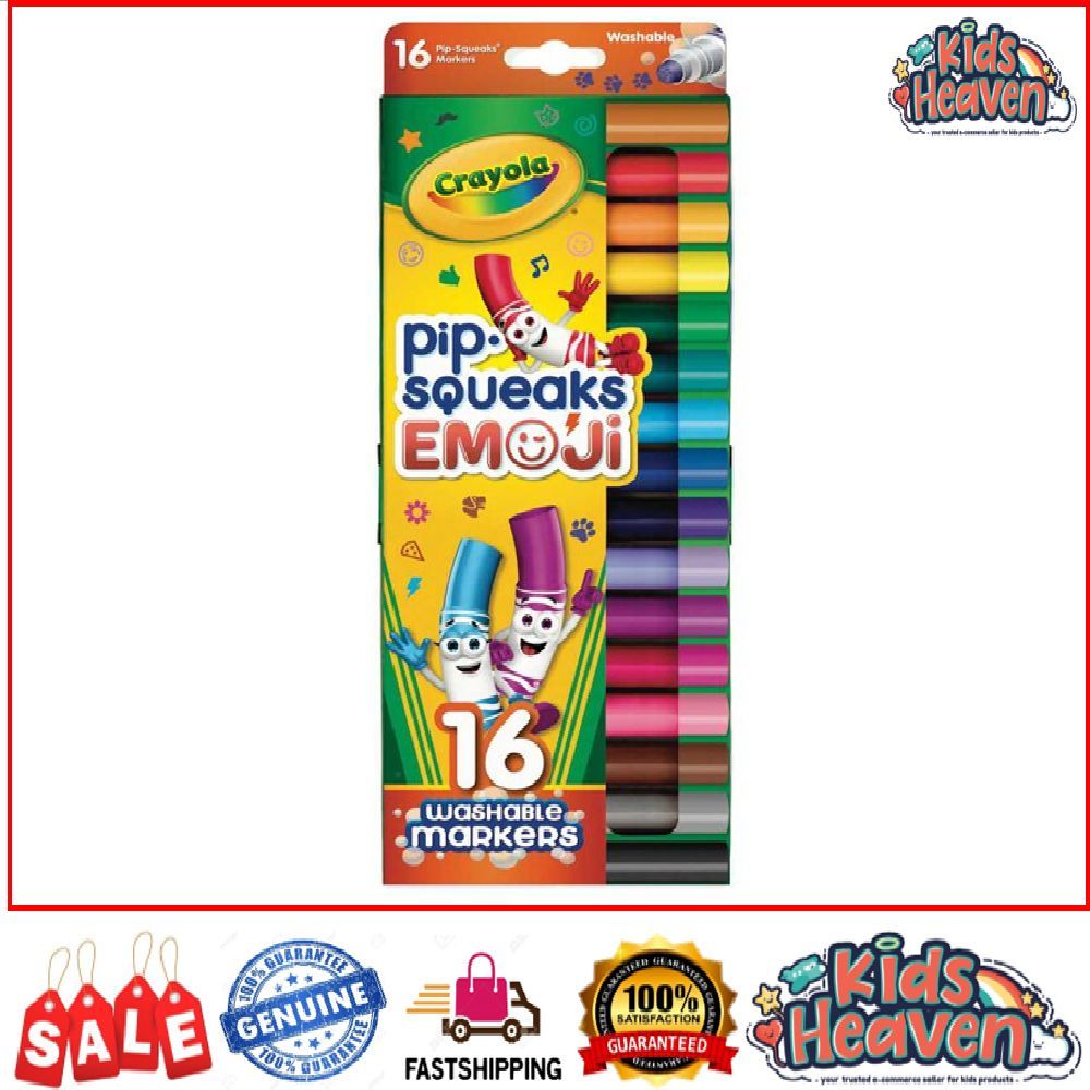 Emoji Crayola Stamp Pens Crayola Pip-Squeaks Emoji Stamp Washable