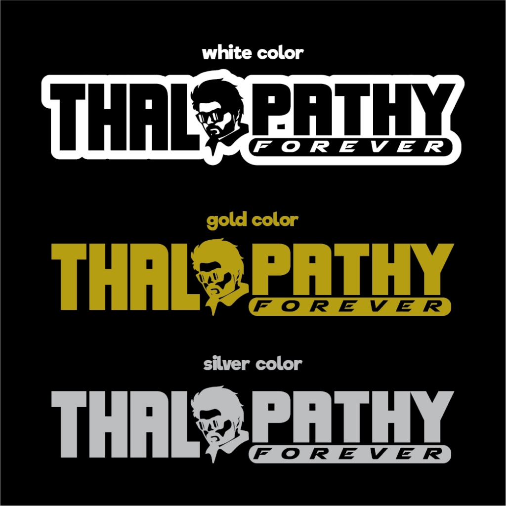 Thalapathy & Thalaivar Car Sticker | Shopee Malaysia