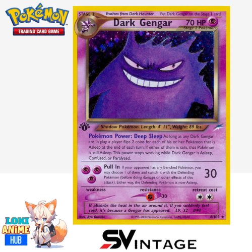EN) Dark Gengar  Neo Destiny (N4) #6 Gred SV Vintage Ptcg Tcg Pokemon card  game limited | Shopee Malaysia