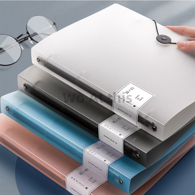 A4 Transparent Binder / folder 4 Hole O-Type Punch Folder File Test ...
