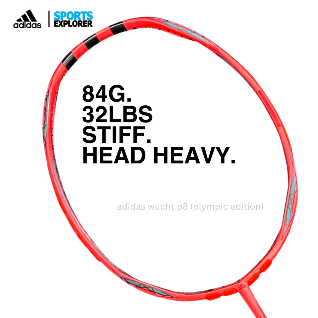 Adidas wucht p8 badminton racket clearance