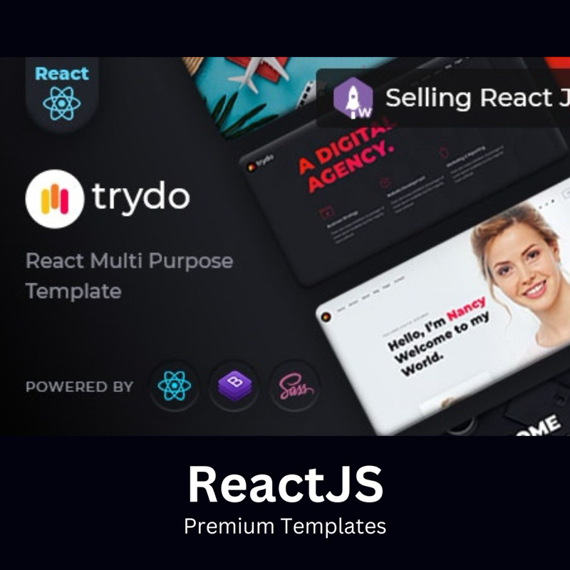 Trydo ReactJS Premium Template 🔥 | Shopee Malaysia