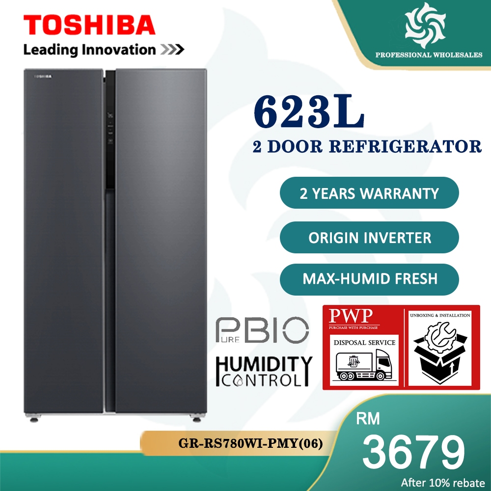 【FREE SHIPPING】Toshiba 530L/623L Side-By-Side Fridge Origin Inverter ...