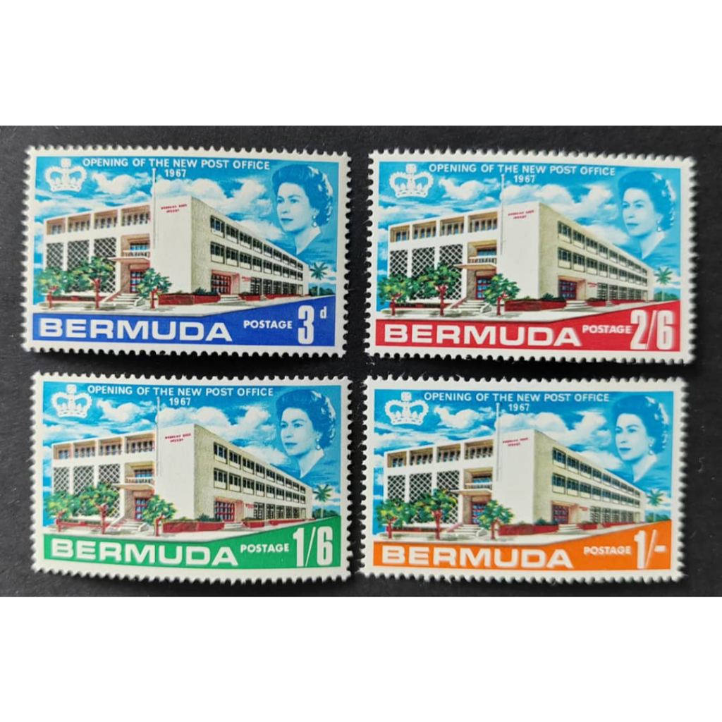 BERMUDA, 1967 Opening of New General Post Office, MINT, COMPLETE SET Shopee Malaysia