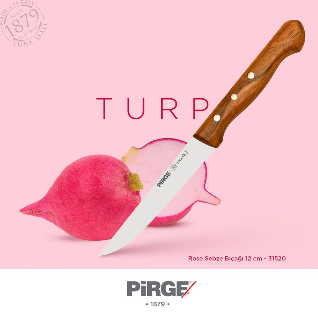 PiRGE Rose Kitchen Knife 12 cm/5 inci - 31520 -Paring Knife | Shopee ...