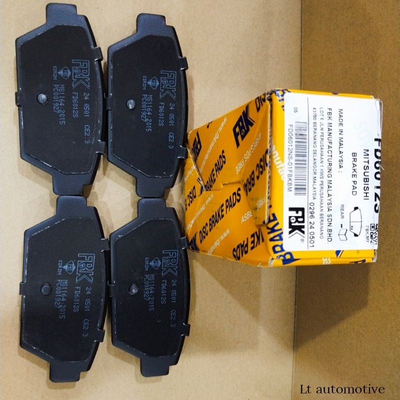 FD6012 Mitsubishi galant,vr4,colt,eclipse,eterna sava rear disc brake ...