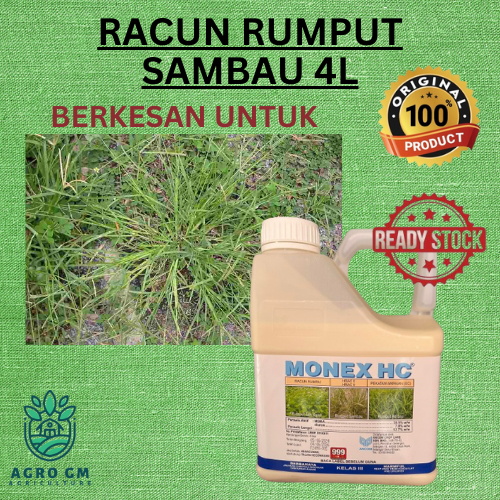 [ORIGINAL] Racun Rumput Sambau Monex HC 4L MSMA 39.5% Diuron 7.8% Grass ...