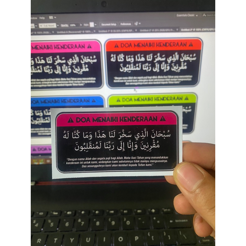 Sticker DOA NAIK KENDERAAN | Shopee Malaysia