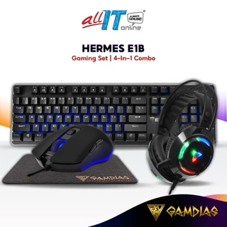 Gamdias HERMES E1B 4-IN-1 Gaming Combo with Mechanical Keyboard / Mouse / Mouse Pad / Headset