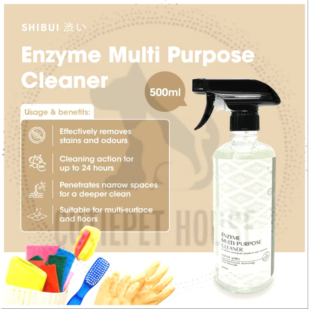 SHIBUI Enzyme Multi Purpose Cleaner, Pet & Baby Safe, Remove Bad Smell