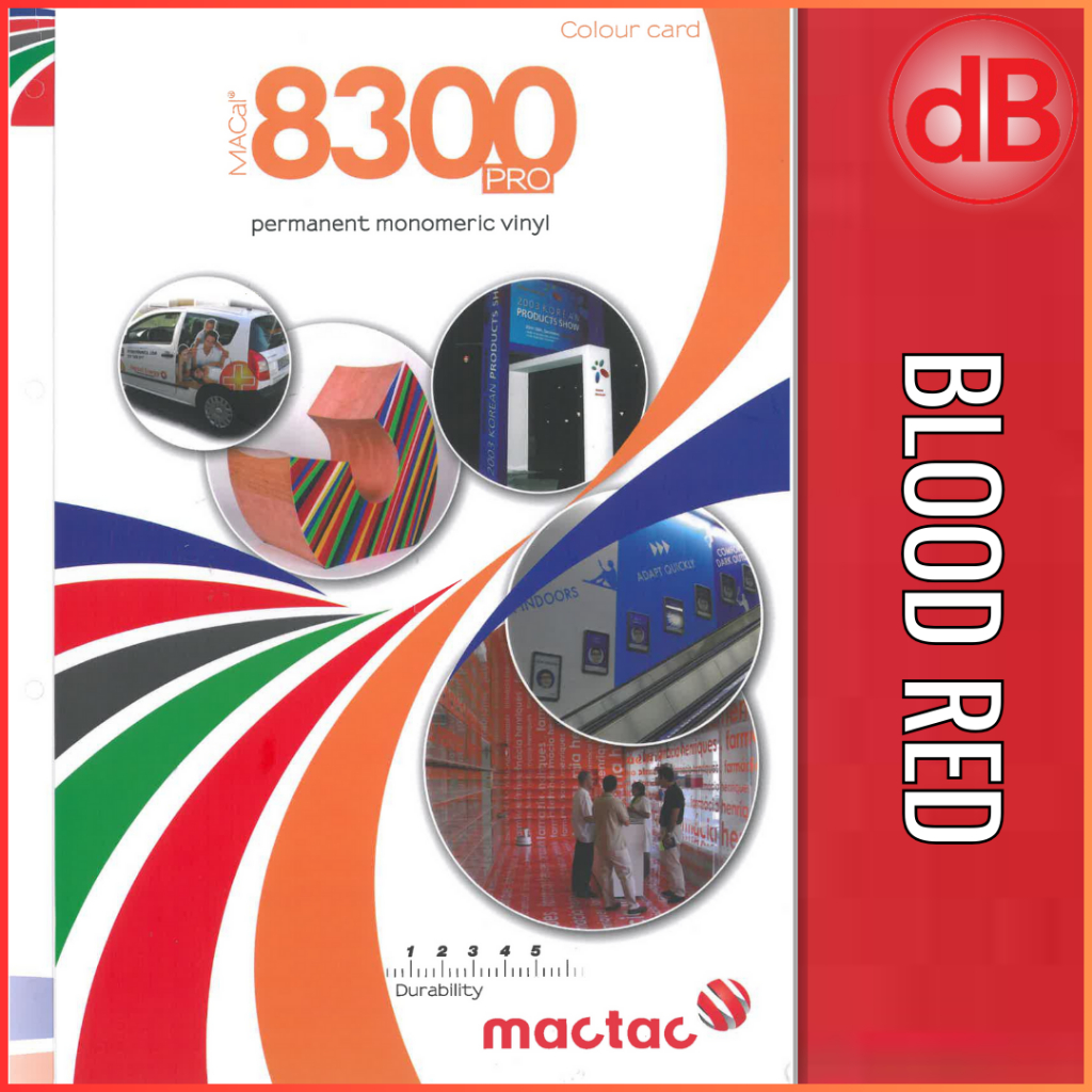 Mactac Sticker 8358 - 34 - Blood Red ( Roll ) | Shopee Malaysia