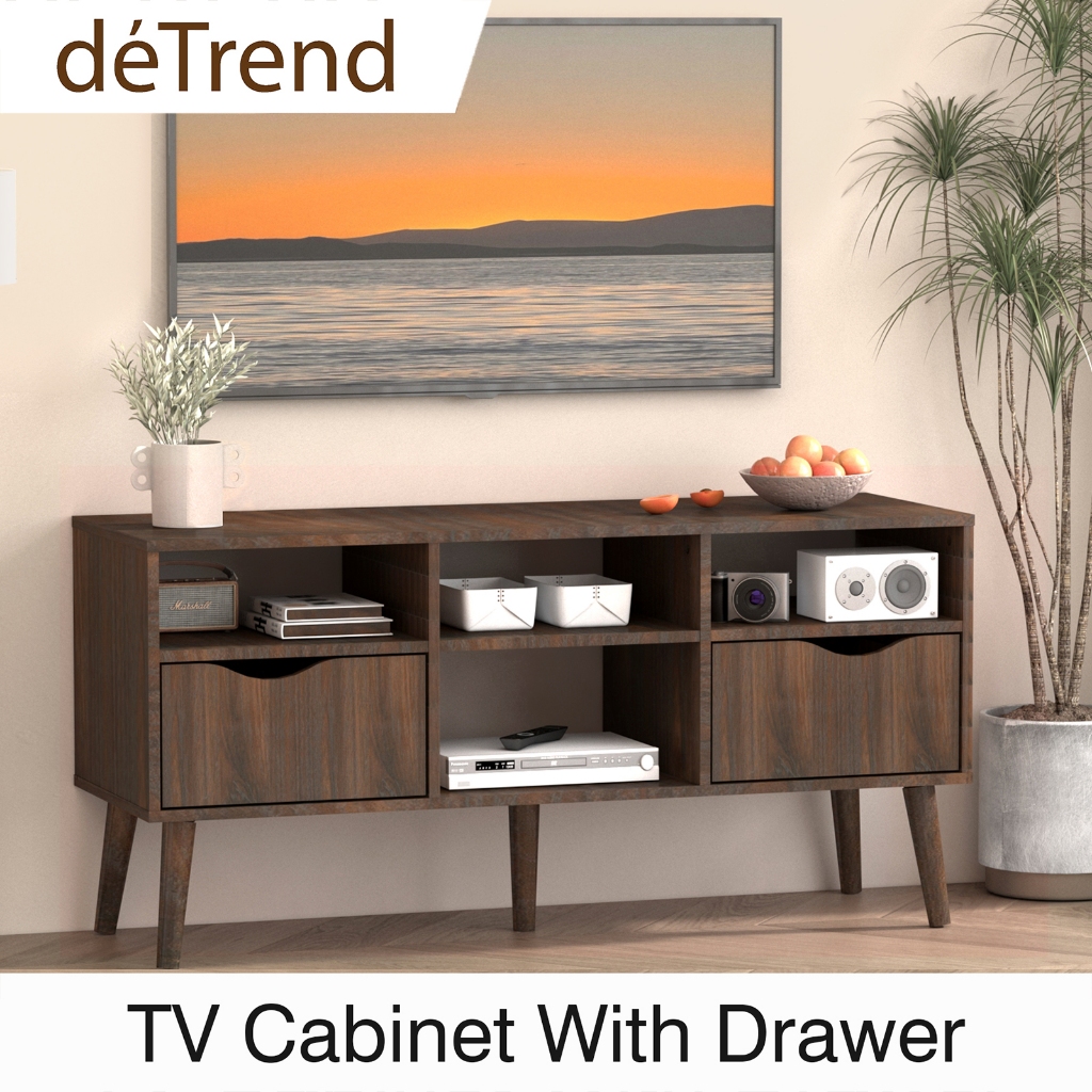 deTrend Rak TV Cabinet Storage /TV Rack/TV Kabinet / Rack TV /Solid ...