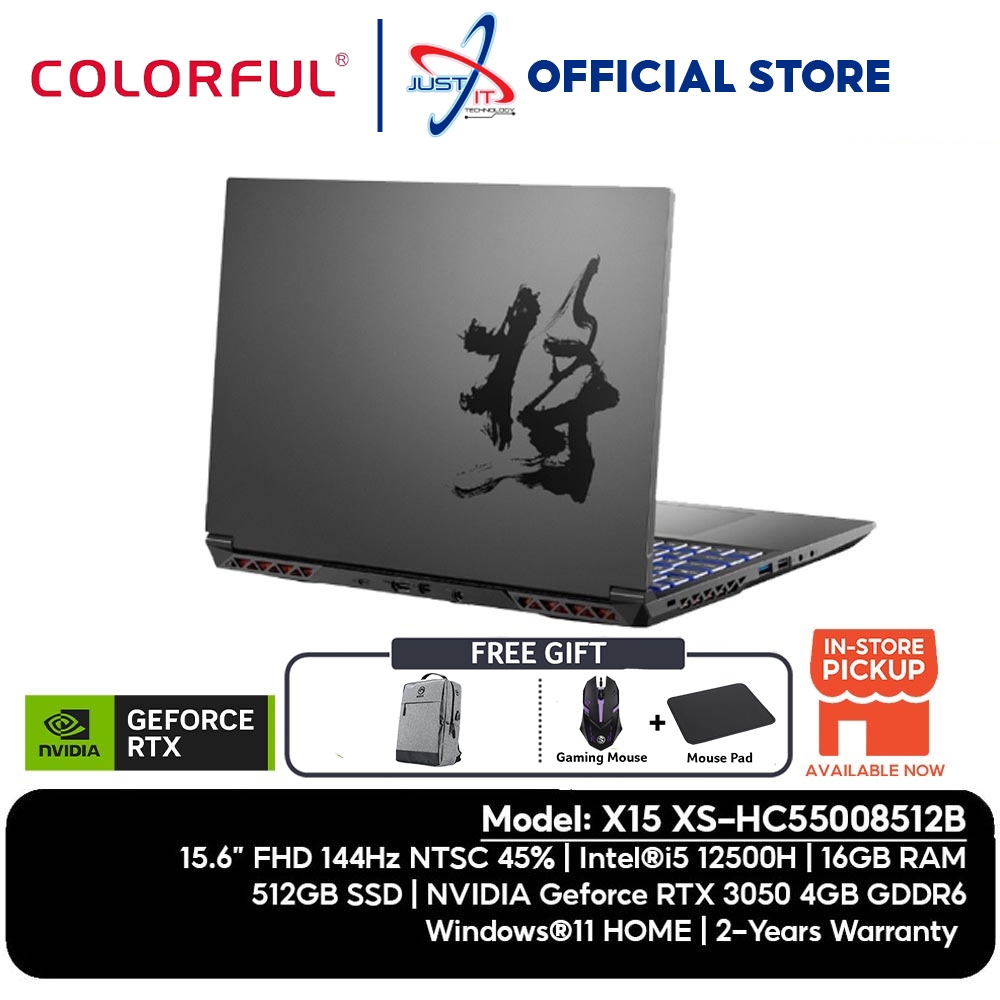 COLORFUL X15-XS 22 GAMING LAPTOP ( I5-12500H 16GD4 512SSD / RTX3050 ...