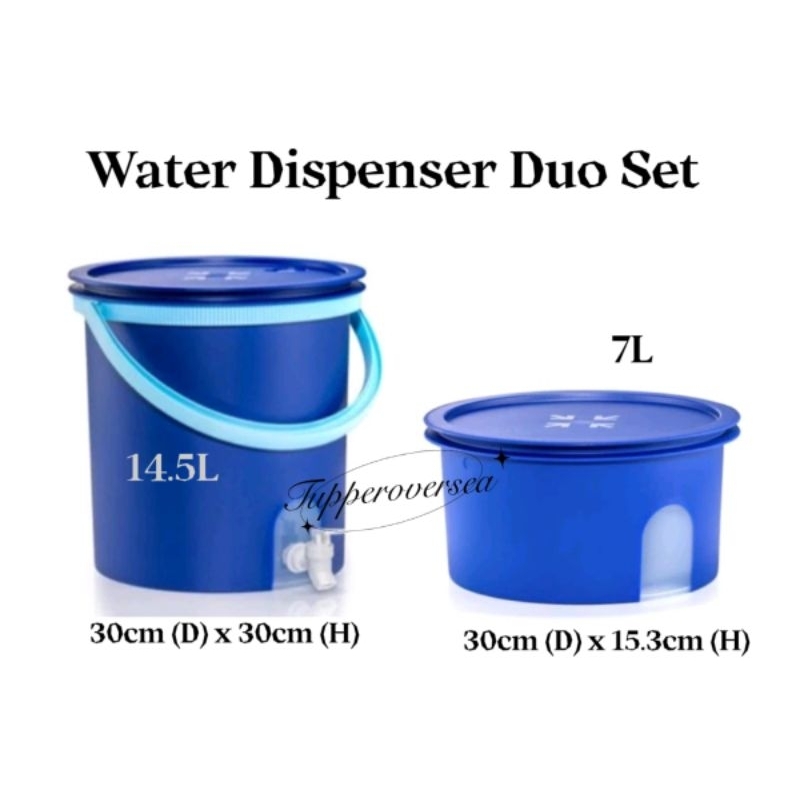 Tupperware Water Dispenser (1) 14.5L / 7L ( Royale Blue ) | Shopee Malaysia