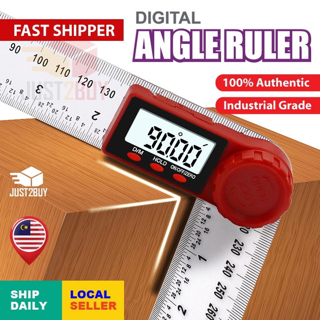 【STOK M'SIA】360° Pengukur Sudut Digital Protraktor Digital Angle Finder ...