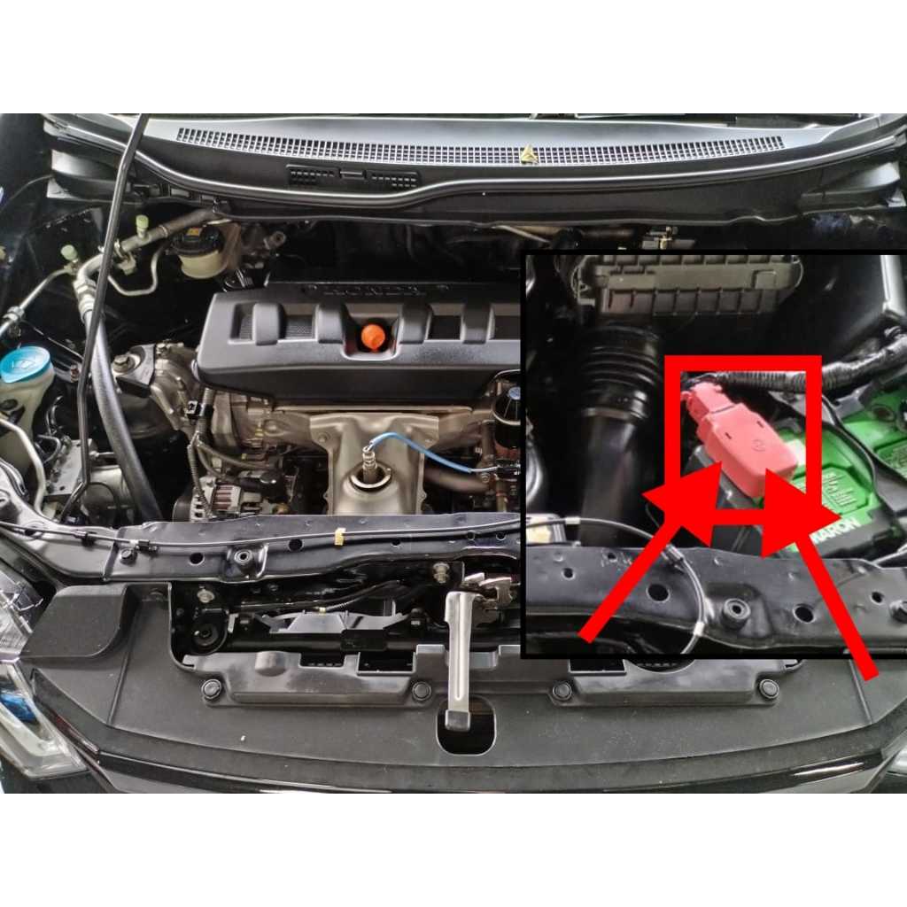 CIVIC FB TRO (2012-2015) BATTERY TERMINAL COVER CAP POSITIVE PENUTUP ...