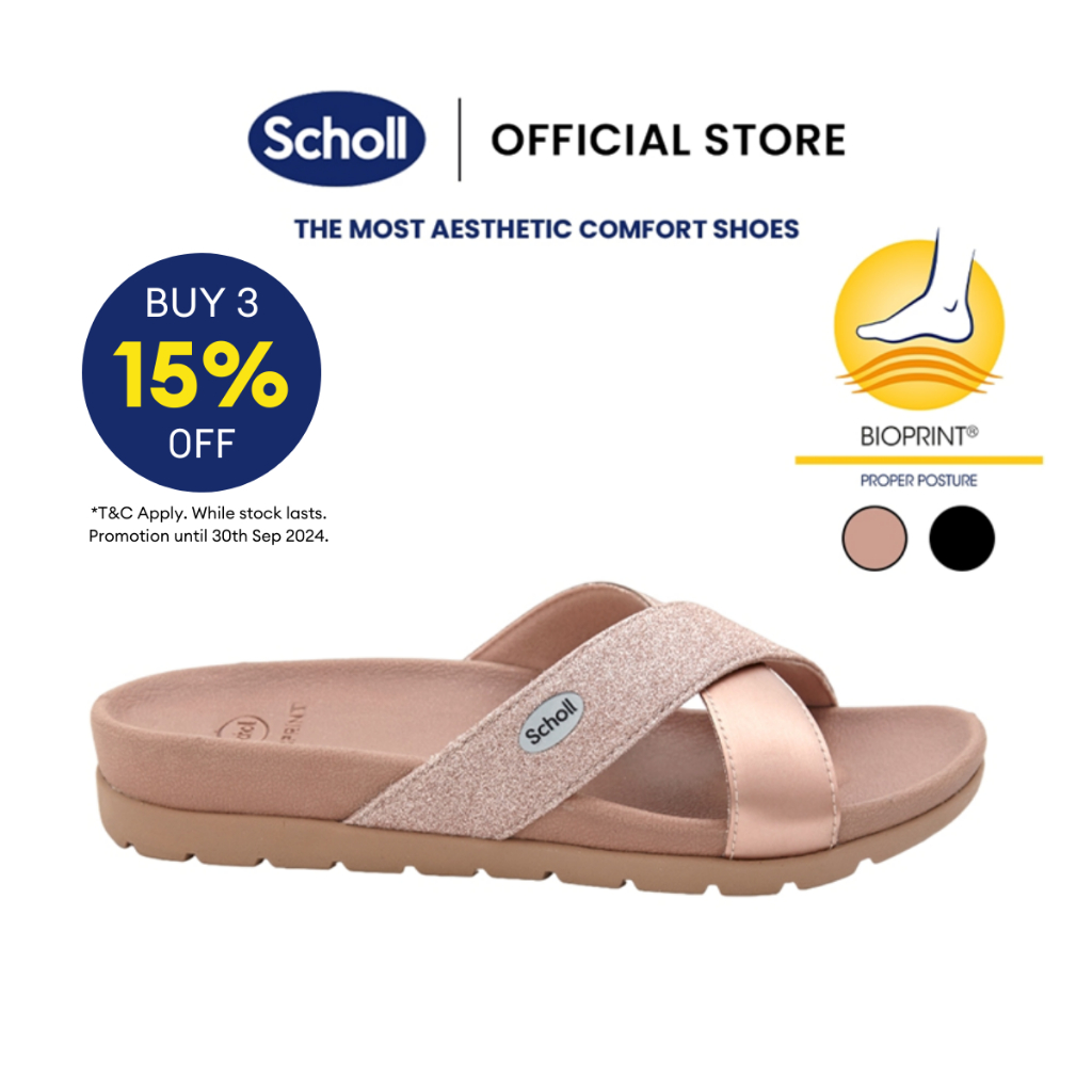 scholl slip on sandals