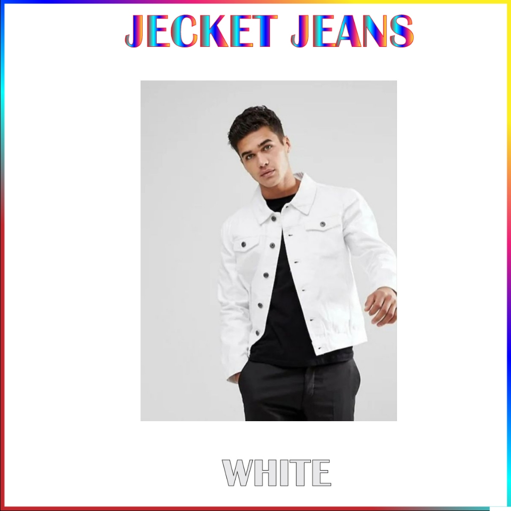 White denim jacket size 12 sales