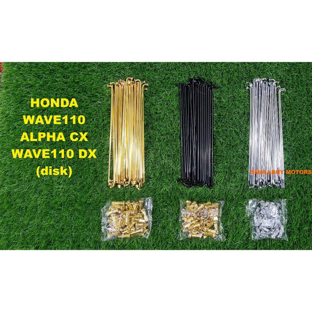 HONDA WAVE110 ALPHA CX DX FRONT REAR SPOKES DISC BRAKE DISK LIDI JEJARI ...