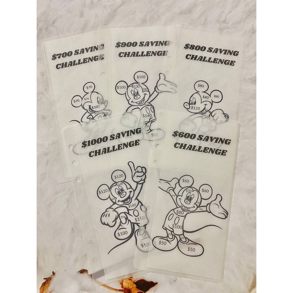 Matte Savings Challenge, Color-In Savings, Money-Saving, Coloring ...