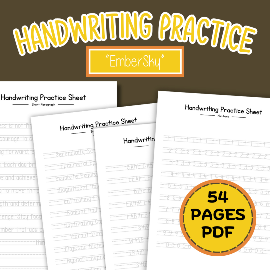 (PDF) handwriting practice book (004) | Shopee Malaysia