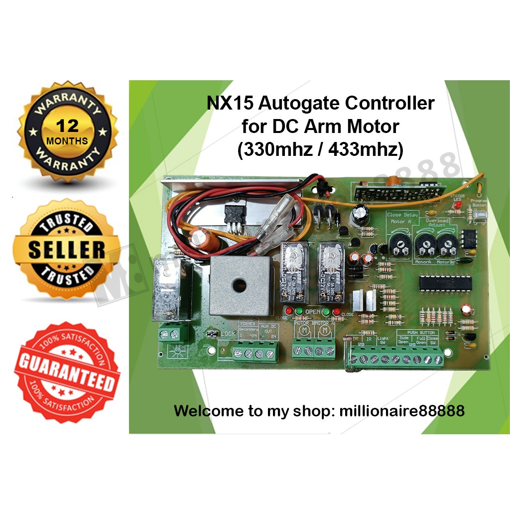 NX15 Auto Gate Controller for DC Arm Motor | Shopee Malaysia