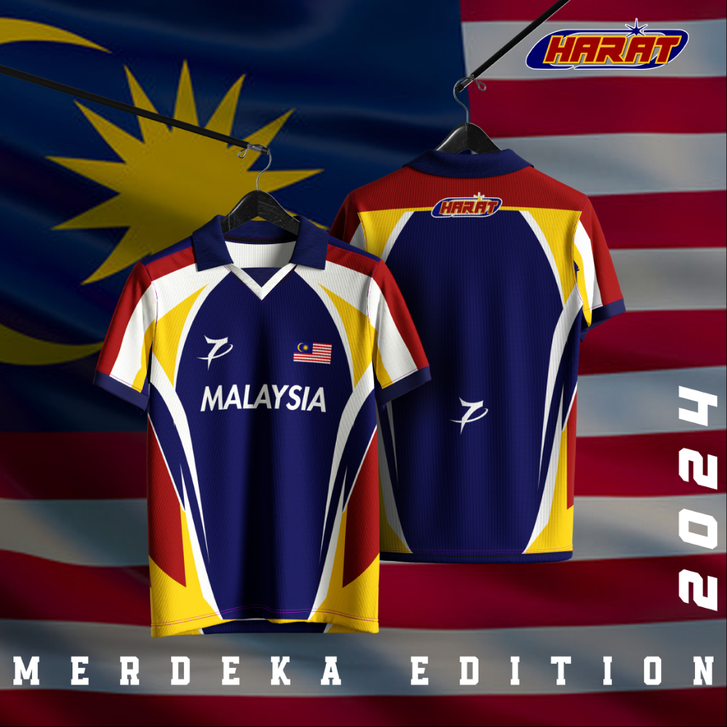 MALAYSIA MERDEKA Y24 JERSEY/JERSI BY HARAT OFFICIAL STORE | Shopee Malaysia