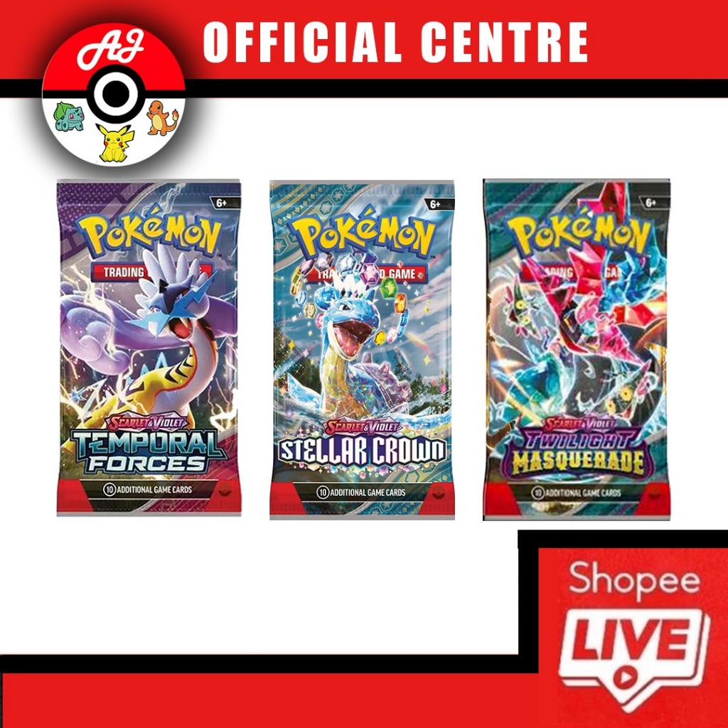 [ Live RIP ] English Pokemon Booster Pack | Shopee Malaysia