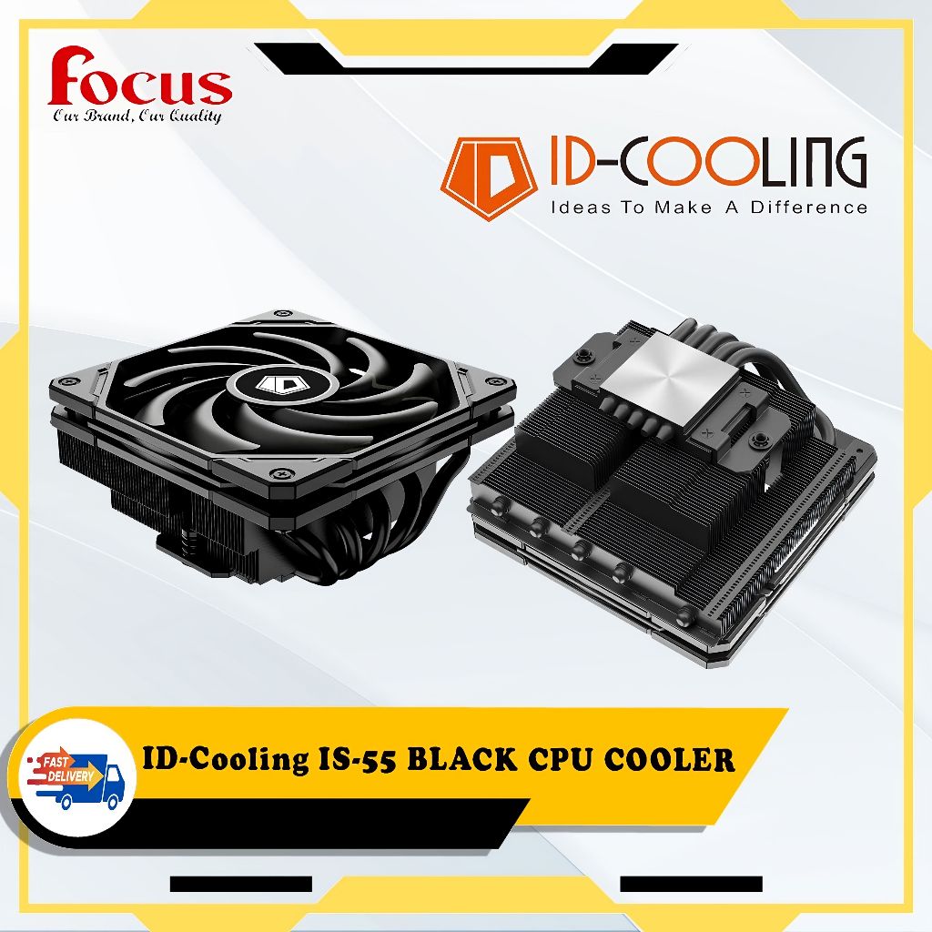 Ventilateur CPU Bas Profil TZMRIT IS-55 - 55 Mm, 5 Heatpipes, Ventilateur Slim 120 Mm, Pour Intel/AMD - 4