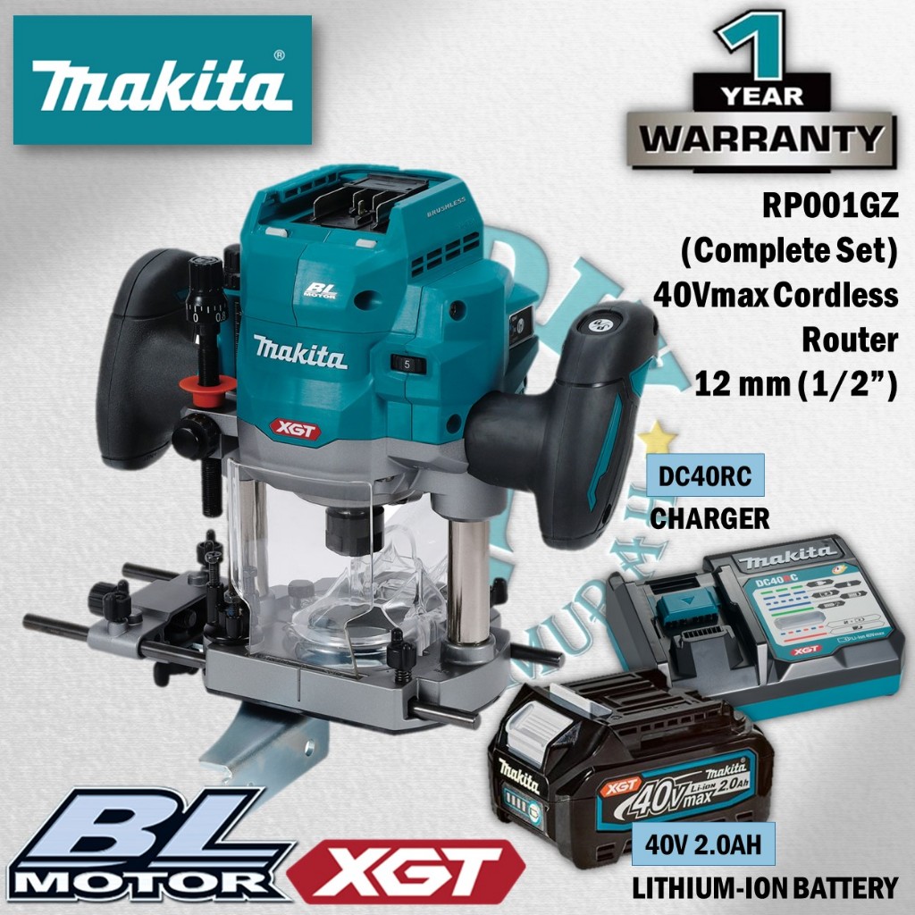 MAKITA RP001GZ 40Vmax Cordless Router 12MM (1/2
