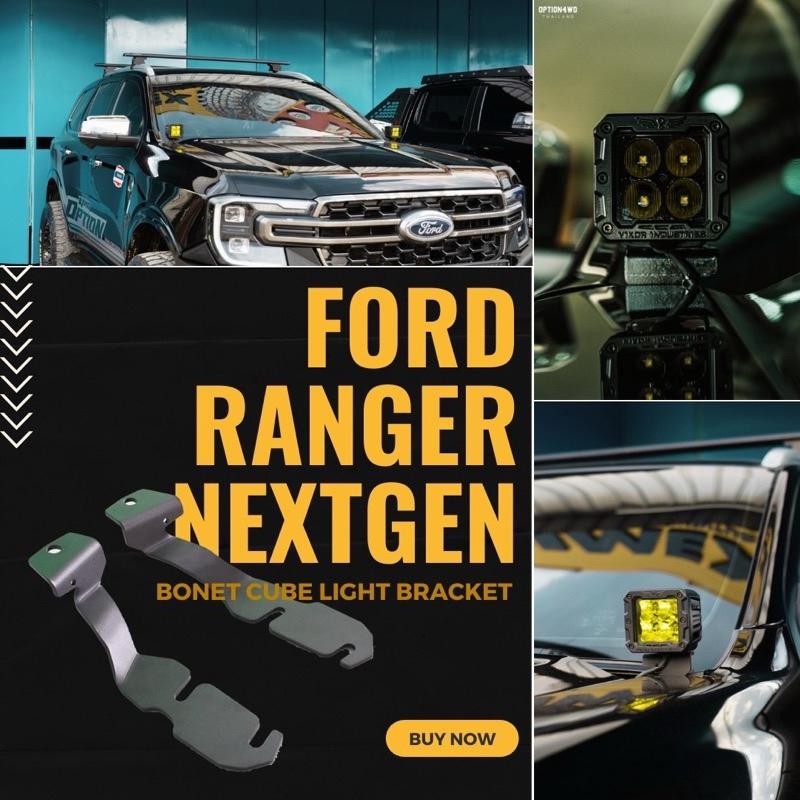 Genuine 💯 Option 4WD Bonnet LED Bracket for Ford Ranger Next Gen T9 XLT ...