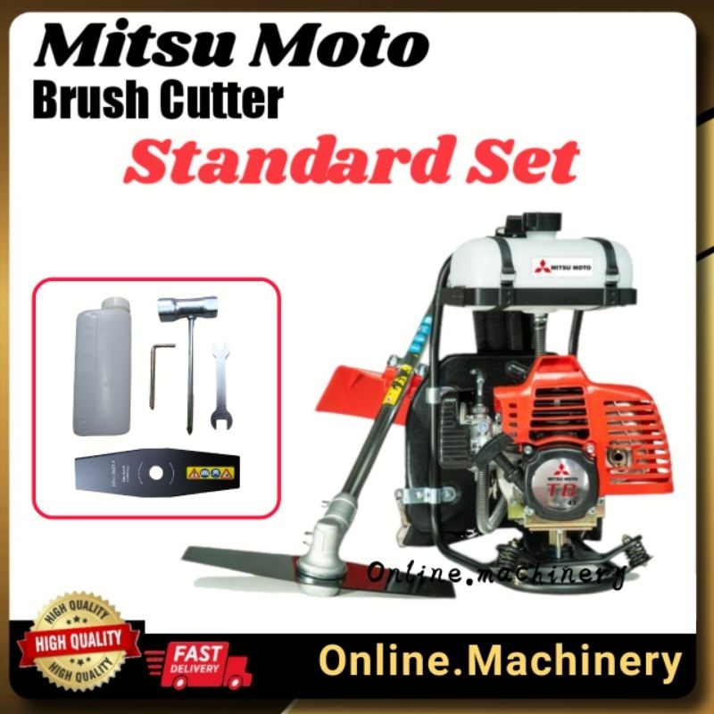 Heavy Duty Mitsumoto TB43 Brush Cutter 43cc Mitsubishi Type