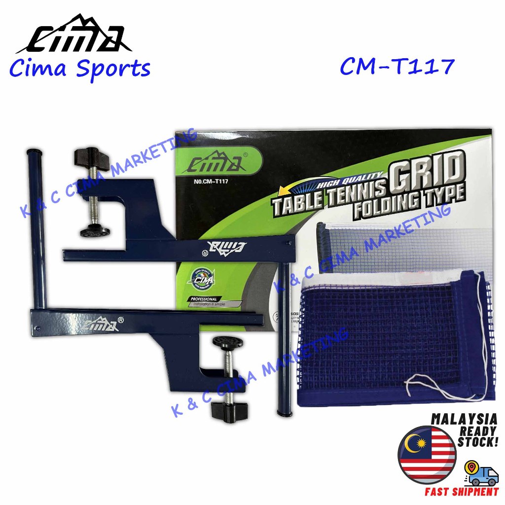 Cima Table Tennis Post & Net CM-T117 With Screw type | Shopee Malaysia