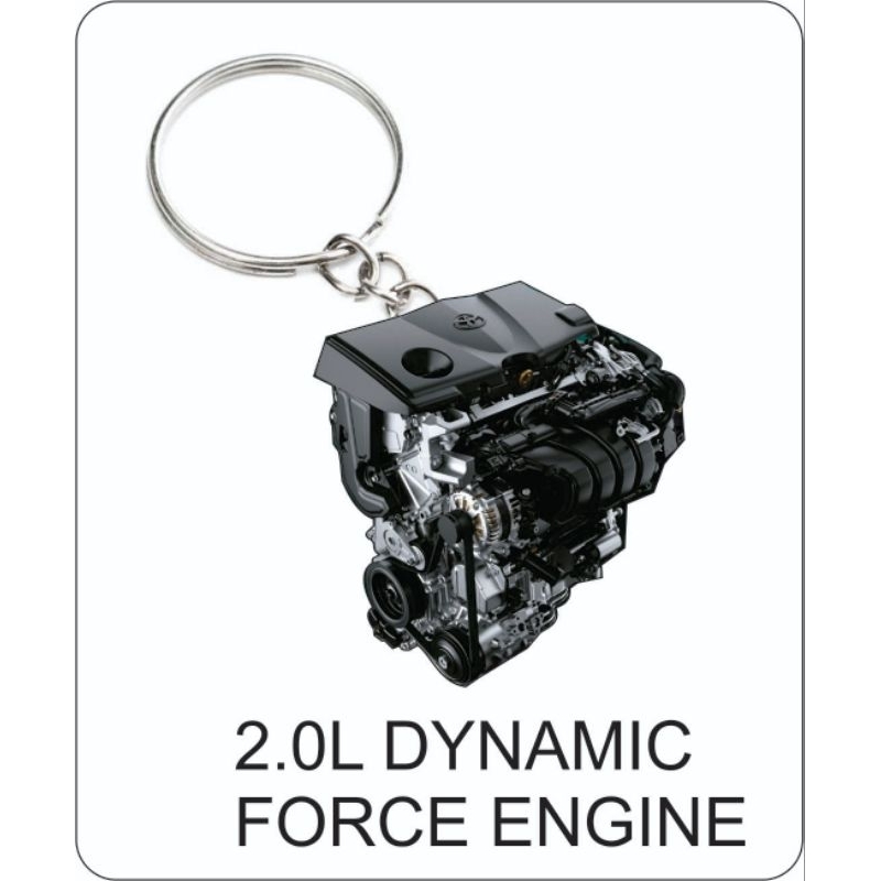 Toyota 2.0L dynamic force engine 2d keychain | Shopee Malaysia