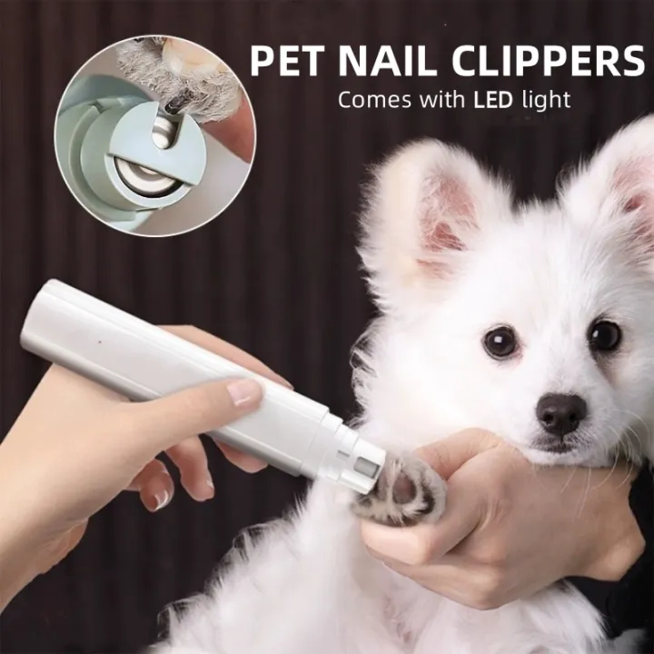 Pet Nail Grinder Rechargeable Dog Cat Electric Claw Grooming Tool Pet