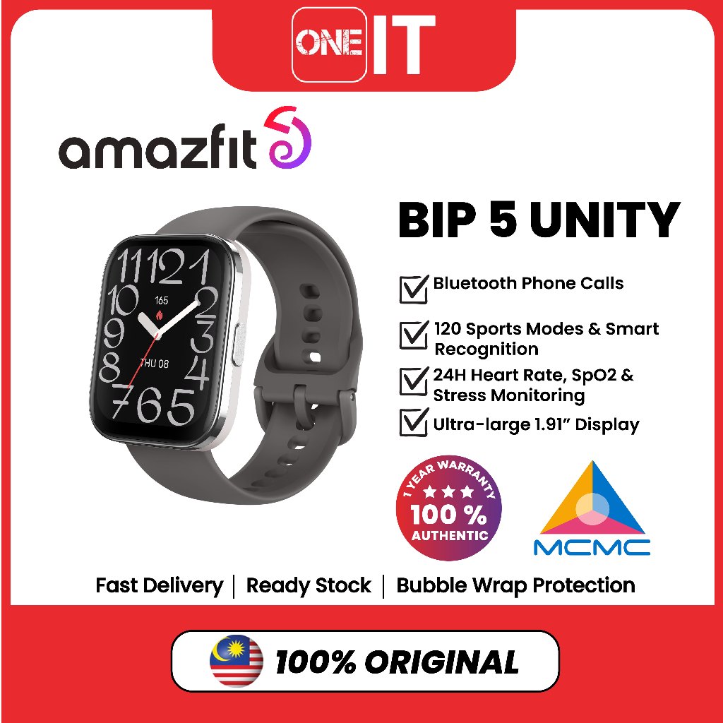 Amazfit Bip Bip Unity Smart Watch with Ultra Big Screen GPS