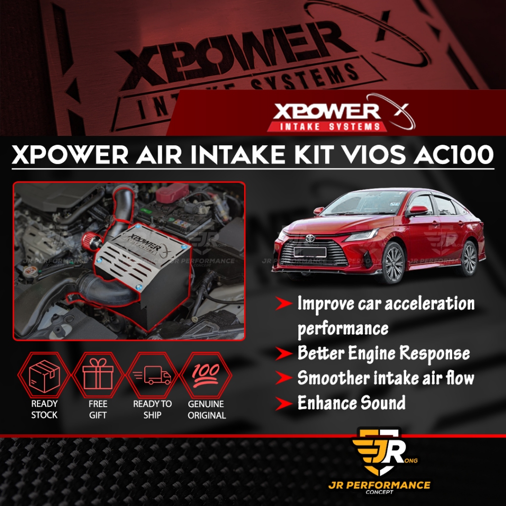 Xpower Air Intake System Toyota Vios AC100 2023 With Open Pod Filter ...