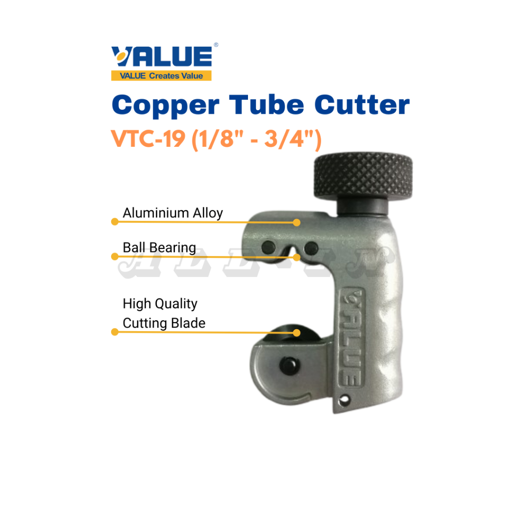 Value Mini Tube Cutter VTC-19, 1/8