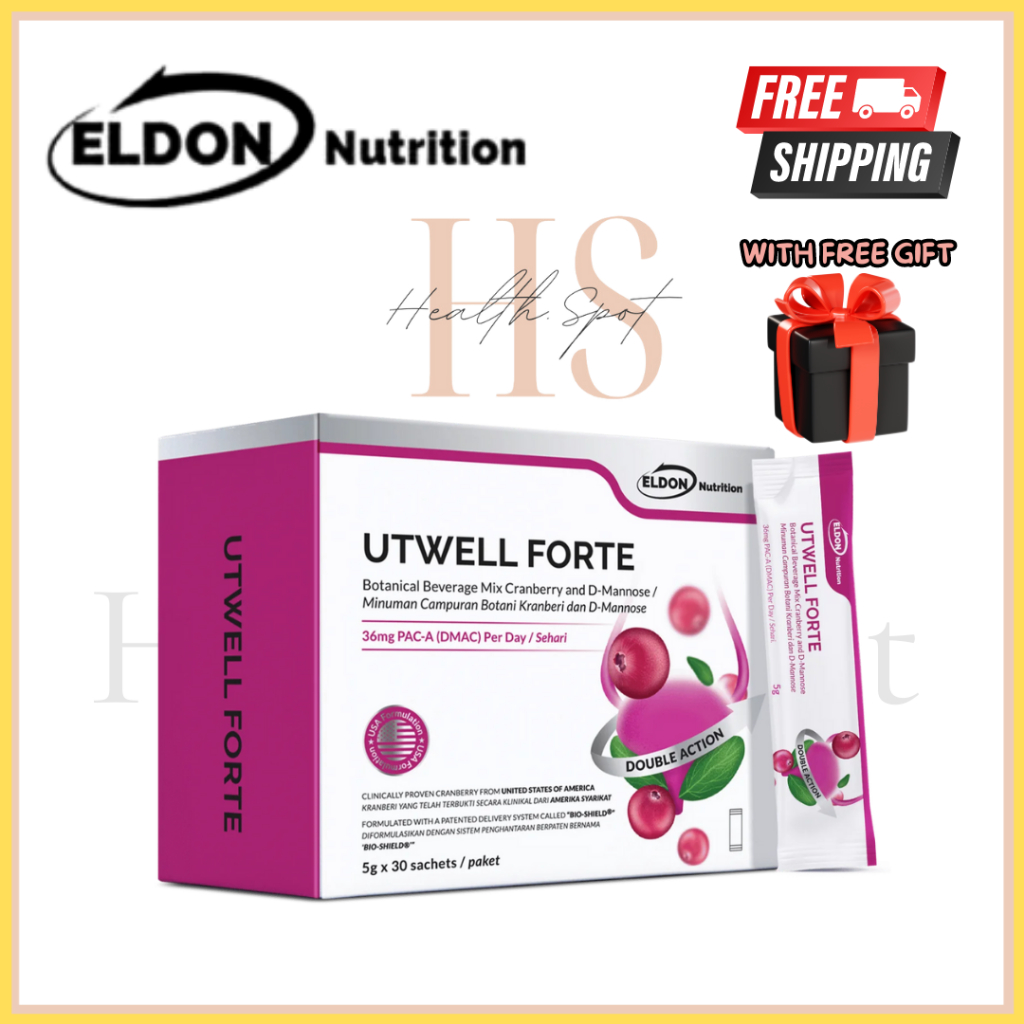 Eldon Nutrition UtWELL Forte (Cranberries) 5g x 30 sachets with 𝐅𝐫𝐞𝐞 ...