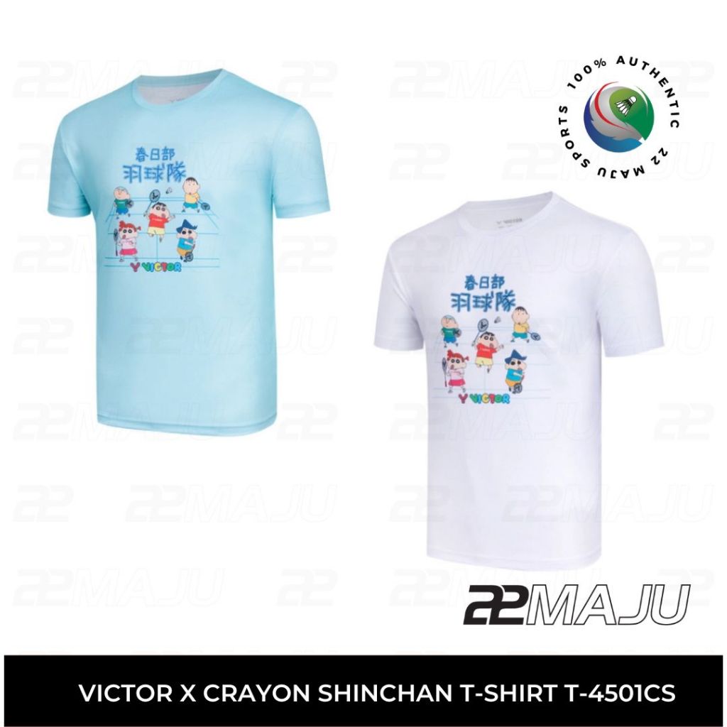 Victor Crayon Shinchan T-404CSL T-shirt  [Gardenia] main image 1